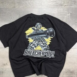 Vintage 2000s obscure bleacher up police heavyweight graphic T-shirt Size XL‎